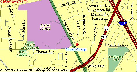 Hayward Map
